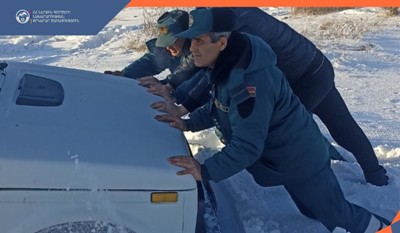 Փրկարարներն արգելափակումից դուրս են բերել 9 ավտոմեքենա