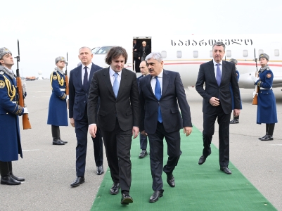Վրաստանի վարչապետ Իրակլի Կոբախիձեն ժամանել է Բաքու