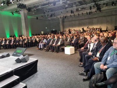 Armenia economy minister in Berlin, attends Global Forum for Food and Agriculture (PHOTOS)