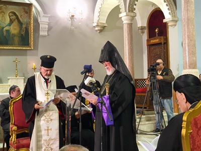 Արամ Ա Կաթողիկոսը մասնակցել է քրիստոնեական միության աղոթքին