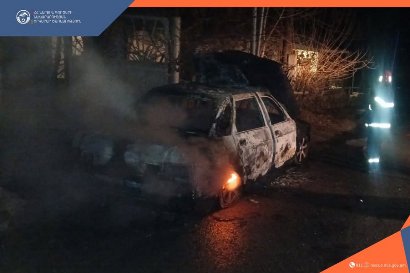 Շնող գյուղում մեքենա է այրվել