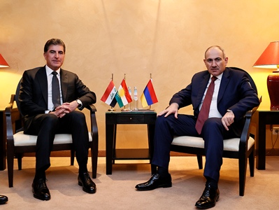 Նիկոլ Փաշինյանը հանդիպում է ունեցել Իրաքյան Քուրդիստանի նախագահ Նեչիրվան Բարզանիի հետ