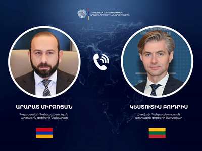Խաղաղության օրակարգը Հայաստանի արտաքին քաղաքականության առանցքային գերակայությունն է. Միրզոյանը՝ Լիտվայի գործընկերոջը