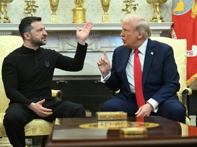 How did European leaders react to the scandalous talks between the presidents of the U.S. and Ukraine?