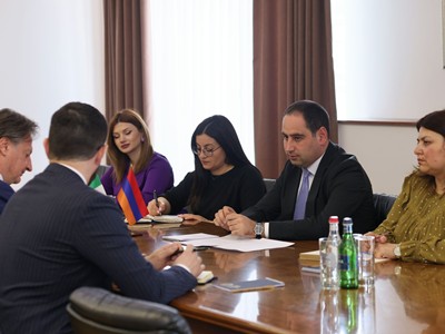 ՏԿԵ նախարարը Իտալիայի դեսպանի հետ քննարկել է համագործակցության հնարավոր ուղղությունները
