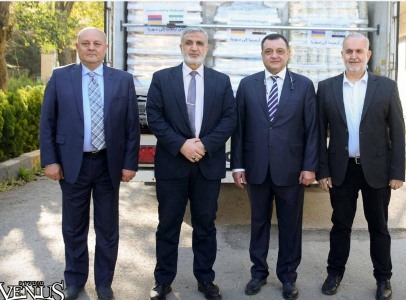 Սիրիայում ՀՀ դեսպանը Հալեպի փոխնահանգապետին է հանձնել Հայաստանից ուղարկված մարդասիրական օգնությունը