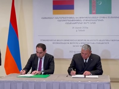 Կայացավ Հայաստանի և Թուրքմենստանի միջև տնտեսական համագործակցության միջկառավարական հանձնաժողովի նիստը. Խուդաթյան