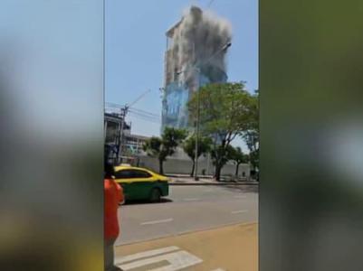 Powerful earthquake in Thailand: Skyscraper collapse caught on video