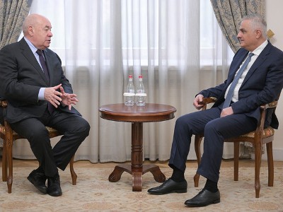 Mher Grigoryan, Mikhail Shvydkoy discuss further deepening of Armenia-Russia partnership