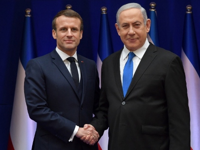 Netanyahu opposes establishment of Palestinian state in phone call with Macron