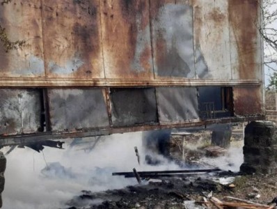 Էջմիածնում վագոն-տնակ է այրվել