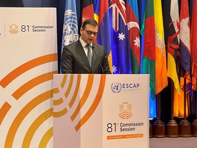 Armenia deputy FM attends  session of UN Economic and Social Commission for Asia and the Pacific