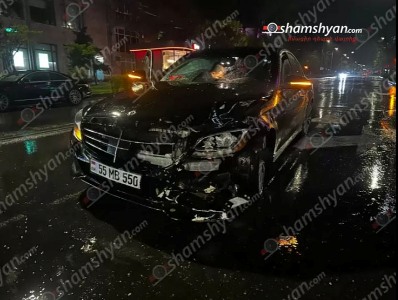 Երևանում «Mercedes»-ը բախվել է կայանված «Kia»-ին. վարորդներից մեկը վարորդական իրավունքի վկայական չի ունեցել. կա վիրավոր