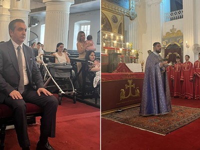 Armenian Ambassador to India participated in the requiem service in memory of Armenian Genocide victims in Kolkata