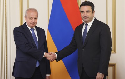 Alen Simonyan, Russia ambassador discuss matters related to Valentina Matvienko's official visit to Armenia