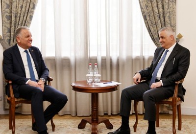 Մհեր Գրիգորյանը և Վասիլիս Մարագոսը քննարկել են Հայաստան-ԵՄ հարաբերությունների օրակարգային հարցերը