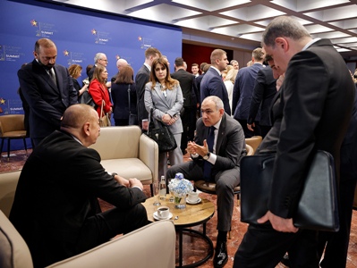 What did Armenia, Azerbaijan leaders discuss in Albania?