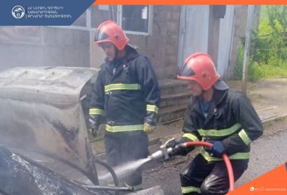 Վերին Կարմիրաղբյուր գյուղում մեքենա է այրվել