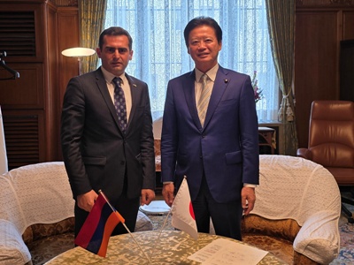 Արշակյանը Ճապոնիայի Ներկայացուցիչների պալատի փոխխոսնակին ներկայացրել է ՀՀ մոտեցումը խաղաղության հաստատման գործում
