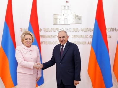 Փաշինյանը Մատվիենկոյի հետ հանդիպմանն անդրադարձել է Հայաստան–Ռուսաստան հարաբերությունների ընթացիկ վիճակին