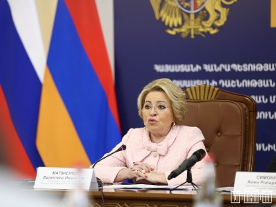 Глава Совета Федерации: Межрегиональное взаимодействие – востребованный формат сотрудничества между Арменией и РФ