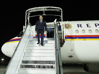 Who left for Turkey with Armenia premier?