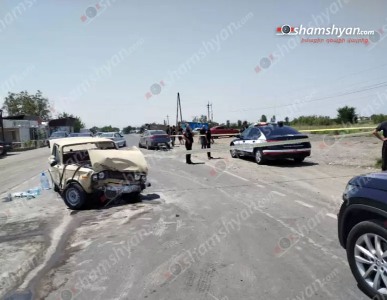 Արմավիրի Լուսագյուղ գյուղում բախվել են «Kia»-ն, «Ford»-ն ու «ՎԱԶ 2106»-ը. կան վիրավորներ