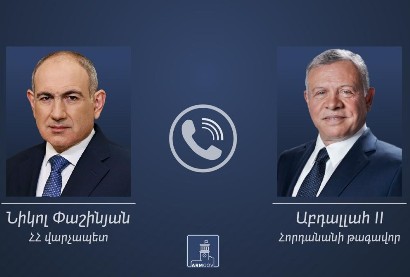 Jordan king congratulates Armenia’s Pashinyan on establishment of peace with Azerbaijan
