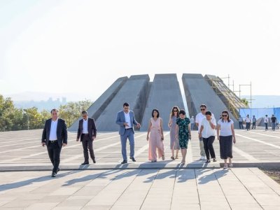 Ժաննա Անդրեասյանն այցելել է Հայոց ցեղասպանության հուշահամալիր. Ո՞ր փուլում է նորոգումը