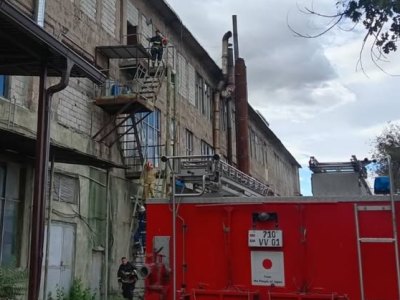 Հրդեհ Շիրակի փողոցում գտնվող արտադրամասում