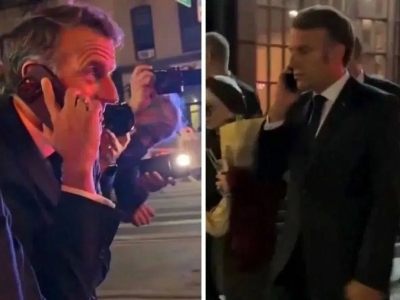 New York police stop Macron’s car on street to make way for Trump's motorcade
