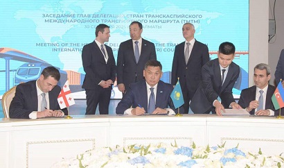 Azerbaijan, Georgia, Kazakhstan sign joint action plan for Middle Corridor