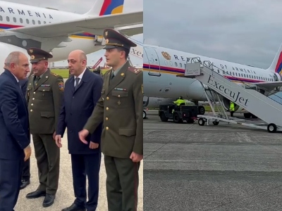 Armenia PM arrives in Brussels on working visit