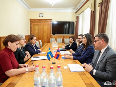 Շվեդիայի Թագավորության հետ համագործակցությունը նոր ուղղություններ կընդգրկի․ՆԳ նախարարն ընդունել է նորանշանակ դեսպանին