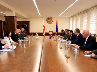 Armenian and Georgian Defense Ministers Hold Talks in Yerevan