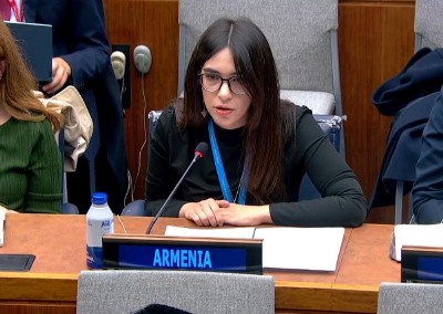 Armenia’s Delegation at the UN Highlights Humanitarian Nature of De-mining and Armenia’s Commitment to These Principles