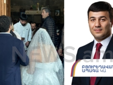 Հովհաննավանքում պսակադրվողը ՔՊ–ական Վլադիմիր Վարդևանյանի եղբայրն է. նրանք եկել են հեռավոր Բյուրեղավանից