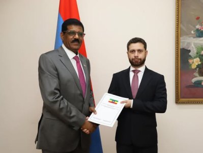Եթովպիայի նորանշանակ դեսպանն իր հավատարմագրերի պատճենն է հանձնել ՀՀ ԱԳՆ նախարարի տեղակալին