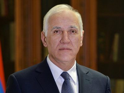 Armenia president arrives in Georgia on official visit
