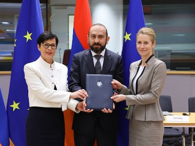 Глава евродипломатии после встречи с главой МИД Армении сделала публикацию в соцсетях