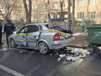 Ինֆորմատիկայի քոլեջի մոտ «Օպելում» պայթյուն է տեղի ունեցել. Վարորդին այրվածքներով տեղափոխել են հիվանդանոց