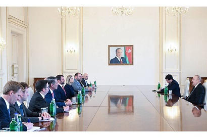 Azerbaijan’s Aliyev meets with US Congress members, reports on trade ties with Armenia, complains about Section 907