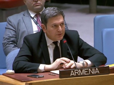Permanent representative presents Armenia position on regional peace at UN Security Council