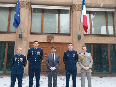 Ֆրանսիայի դեսպանն ընդունել է Հայաստանում ուսումնառող Ֆրանսիայի ռազմական ակադեմիայի ուսանողներին