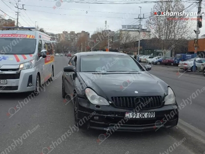 «Mercedes»-ը «Մեգամոլ»–ի մոտ վրաերթի է ենթարկել փողոցը չթույլատրելի հատվածով անցնող հետիոտնին