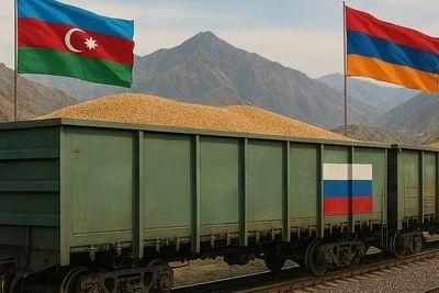 Azerbaijani media: New consignment of grain from Russia to be sent to Armenia via Azerbaijan