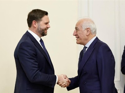President Vahagn Khachaturyan Meets with J.D. Vance