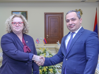 ՔԿ նախագահը Միացյալ Թագավորության դեսպանի հետ քննարկել է կիբեռանվտանգության ոլորտում փորձի փոխանակման հարցը