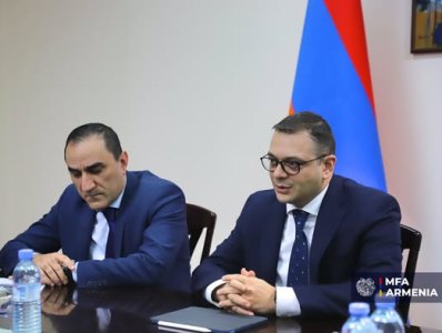 Замглавы МИД РА принял главу миссии ЕС по случаю окончания его срока полномочий