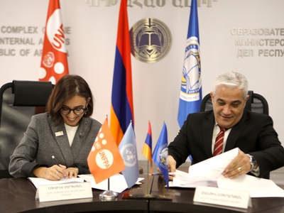 ՆԳՆ կրթահամալիրը և ՄԱԿ-ի Բնակչության հիմնադրամը բազմակողմ համագործակցության մասին հուշագիր են ստորագրել